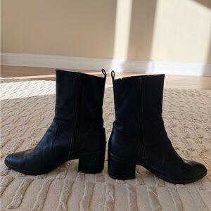 Jeffrey Campbell Black Leather Ankle Boots - SZ 7
